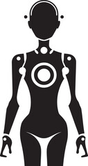 SyntheticVisage Robotic Logo RoboForma Futuristic Android Emblem