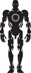 RoboForma Futuristic Android Emblem TechFrame Humanoid Bot Icon