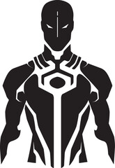 TechFrame Humanoid Bot Icon MetalMind Advanced Android Symbol
