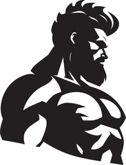 MightyGuard Warrior Emblem BrawnMaster Vector Fighter Logo