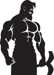 BattleTitan Iconic Hero Design MuscleWarrior Power Symbol