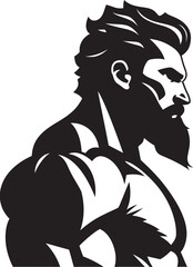 BattlePhysique Fighter Logo MightyGuard Warrior Emblem