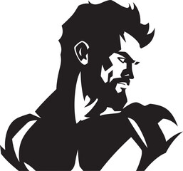BattleTitan Iconic Hero Design MuscleWarrior Power Symbol