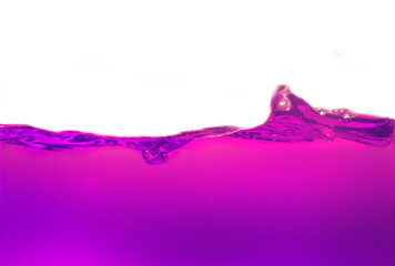 Juice wave with purple appearance isolated on white background