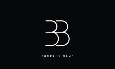 Obraz premium BB, BB Abstract Letters Logo Monogram