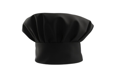 Chef Attire with the Timeless Black Chef Hat on a White or Clear Surface PNG Transparent Background