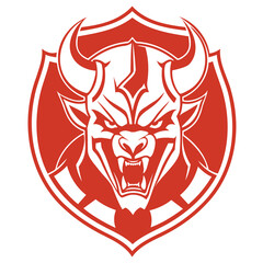Red Devil Emblem Illustration