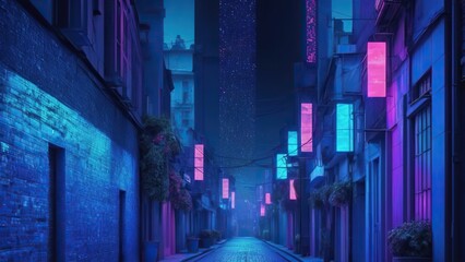 japanese night city street