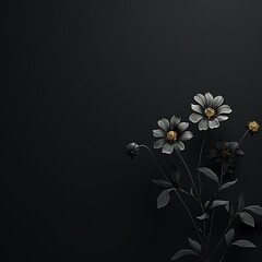 Premium 8K Dark Wallpaper: Elevate your screen with high-quality minimalism. Sleek, sophisticated, and cool vibes for a standout computer background, Generative AI