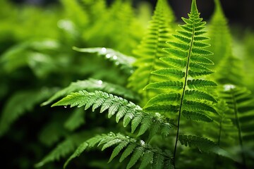 Close-up of ferns with a shallow depth of field.