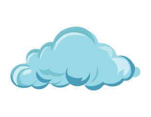 Cloud of colorful set. This endearing cartoon illustration sparks the imagination, as the cloud appears to take on various shapes and forms. Vector illustration.