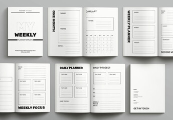 25+ Free Weekly Planner Templates | Free Editable Templates - Pikwizard