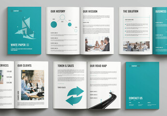 White Paper Template Brochure Layout