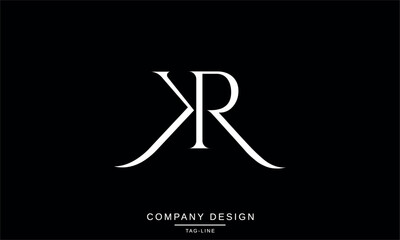 KR, RK, Abstract Letters Logo Monogram