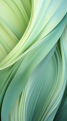 Mobile background: Seamless patterns of wavy green leaves form a tranquil and verdant tapestry