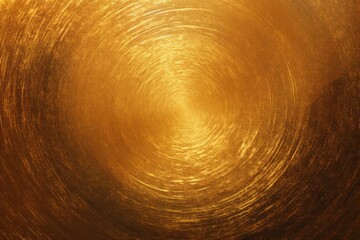 Gold round gradient. Digital noise, grain texture