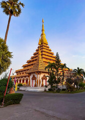Obraz premium Wat Nong Waeng, also known as Phra Mahathat Kaen Nakhon, in Khon Kaen, Thailand