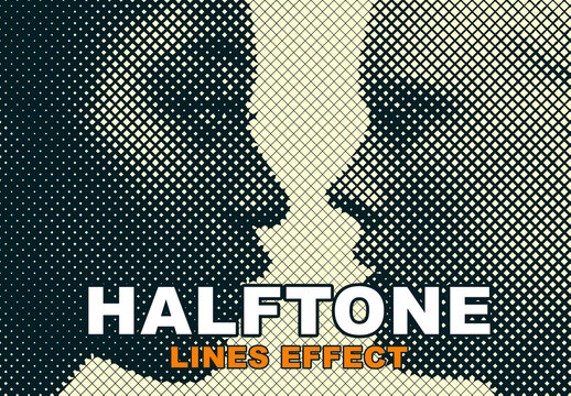 Halftone Lines Effect