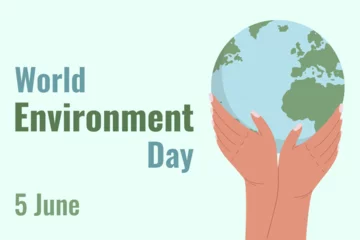 Fototapeten World Environment Day. Vector illustration in flat style. World Environment Day. © Daria 