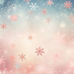 Fototapeta na wymiar Gradient Multicolor Background Snowflakes Winter 