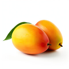 Mangoes isolated on clear white background
