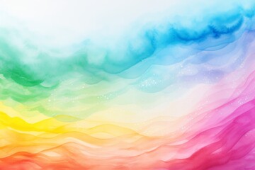 Dynamic rainbow watercolor banner background, featuring a spectrum,  Generative AI