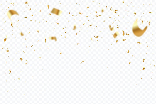 confettis, pétard, carnaval et papier. couleurs noir, or. cercle, étoile,  ruban. illustration vectorielle sur fond noir. style bande dessinée.  11948947 Art vectoriel chez Vecteezy