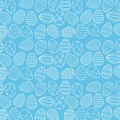 Happy Easter banner, poster, greeting card. Happy Easter background with negative space area