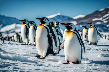 Imagine a day in the life of a curious penguin chick discovering the wonders of the icy world for the first time