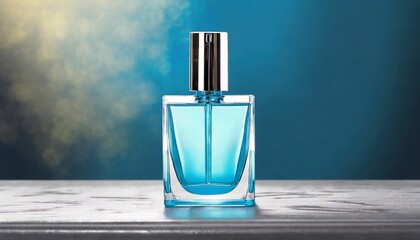 Contemporary Refinement: Isolated Minimalist Perfume Bottle Presentation