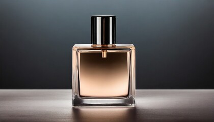 Modern Elegance Captured: Minimalist Perfume Bottle Isolated