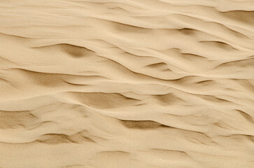 Fototapeta na wymiar Khuri sand dunes, Jaisalmer, Rajasthan, India, Asia. Background. Backdrop. Wallpaper.