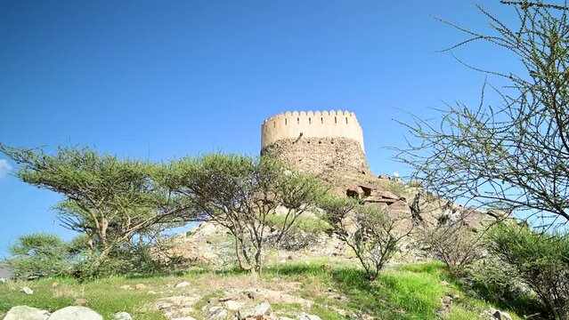View of Al Bidya Fort in Fujairah, United Arab Emirates