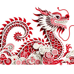 Fototapeta na wymiar Dragon Dance Delight: Celebrating Chinese New Year, Year of Dragon