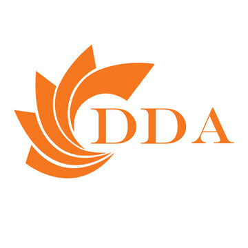 DDA letter design. DDA letter technology logo design on a white background. 