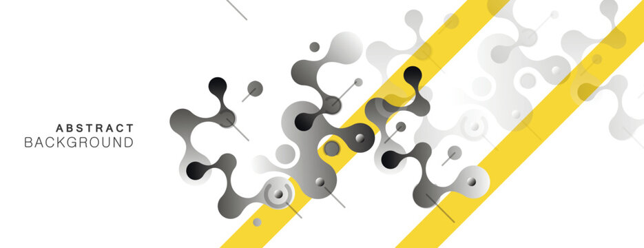 Beautiful structure of DNA molecule. Connect circles Line art pattern with network dots and lines. Concept design. Vector background