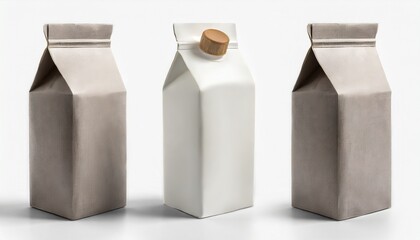 Milk Marvel: Portrait Packaging Mockup in Crisp Isolation on White