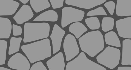 Rubble stone masonry seamless pattern