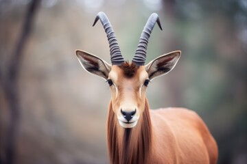 roan antelope with distinctive mane