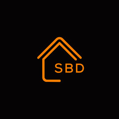 SBD Letter logo design template vector. SBD Business abstract connection vector logo. SBD icon circle logotype.
