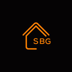 SBG Letter logo design template vector. SBG Business abstract connection vector logo. SBG icon circle logotype.
