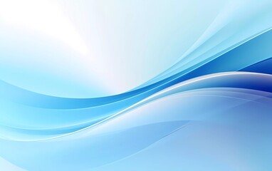 Light blue abstract background with bright light. generative ai