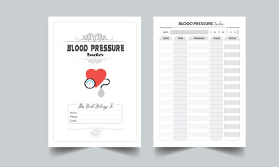 Blood Pressure Tracker. Daily Gratitude Monthly & Yearly Undated Planner. Journal. Printable Gratitude Journal. Planner Bundle Design. Printable Planner Set with cover page layout template