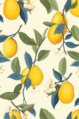 Lemon repeated line pattern