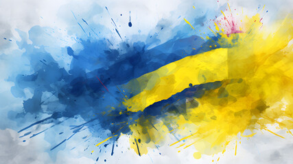 illustration of Ukraine's victory in the war in 2024 flag, victory and national stability, created with the help of AI