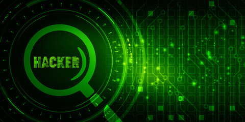 2d illustration Cyber crime and internet privacy hacking. Network security, Cyber attack, Computer Virus, Ransomware, and Malware Concept
