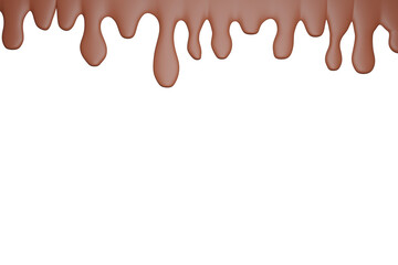 chocolate dripping, white blood paint dripping 