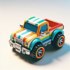 colorful toy car
