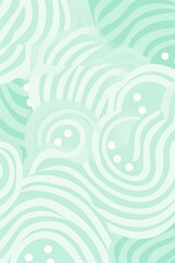 Mint green repeated soft pastel color vector art circle pattern 