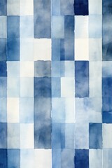 Navy vintage checkered watercolor background. 